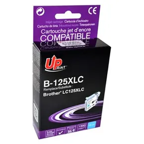 UPrint kompatibilis tinta LC-125XLC-vel, cián, 1200 oldal, 15 ml, B-125XLC, Brother MFC-J451-hez